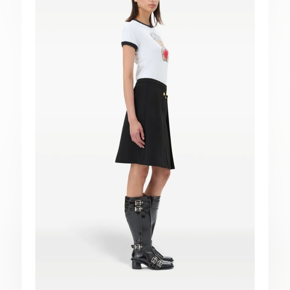 Ganni Tailored Twill Midi Skirt - Picture 4 of 7